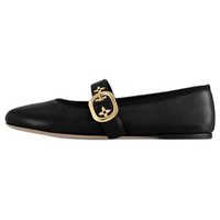 LOUIS VUITTON Romy Flat Mary Jane Shoes Women's Black
