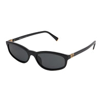 MIU MIU Acetate Irregular Shape Sunglasses Women's Black