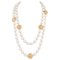 CHANEL 1986 Faux-pearl Layered Necklace
