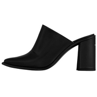 LOUIS VUITTON Closed Toe Slippers 8.5cm Women's Black