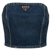 PRADA Strapless Tops Women's Blue