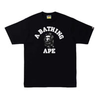 A BATHING APE Stroke Camo College T-Shirt 'Black Black' 1I30-110-054-BLKBLACK