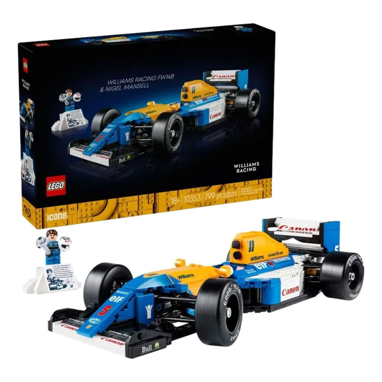 LEGO Williams Racing FW14B and Nigel Mansell 10353