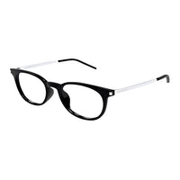 SAINT LAURENT Irregular Shape Eyeglass Frames Unisex Black
