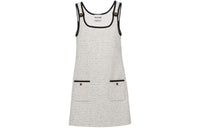 MIU MIU Check Mini-Dress Slip Dresses Women's White
