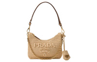 PRADA Re-Edition Leather Controller Handbag Shoulder Bag Mini Women's Natural