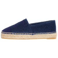 CHANEL Casual Single Shoes Women's Marine Blue