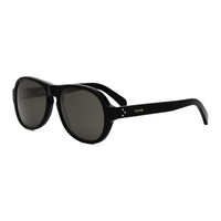CELINE Acetate Oval Sunglasses Men's Black