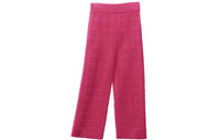 HERMES Knitted Sweatpants Women's Rose Pink