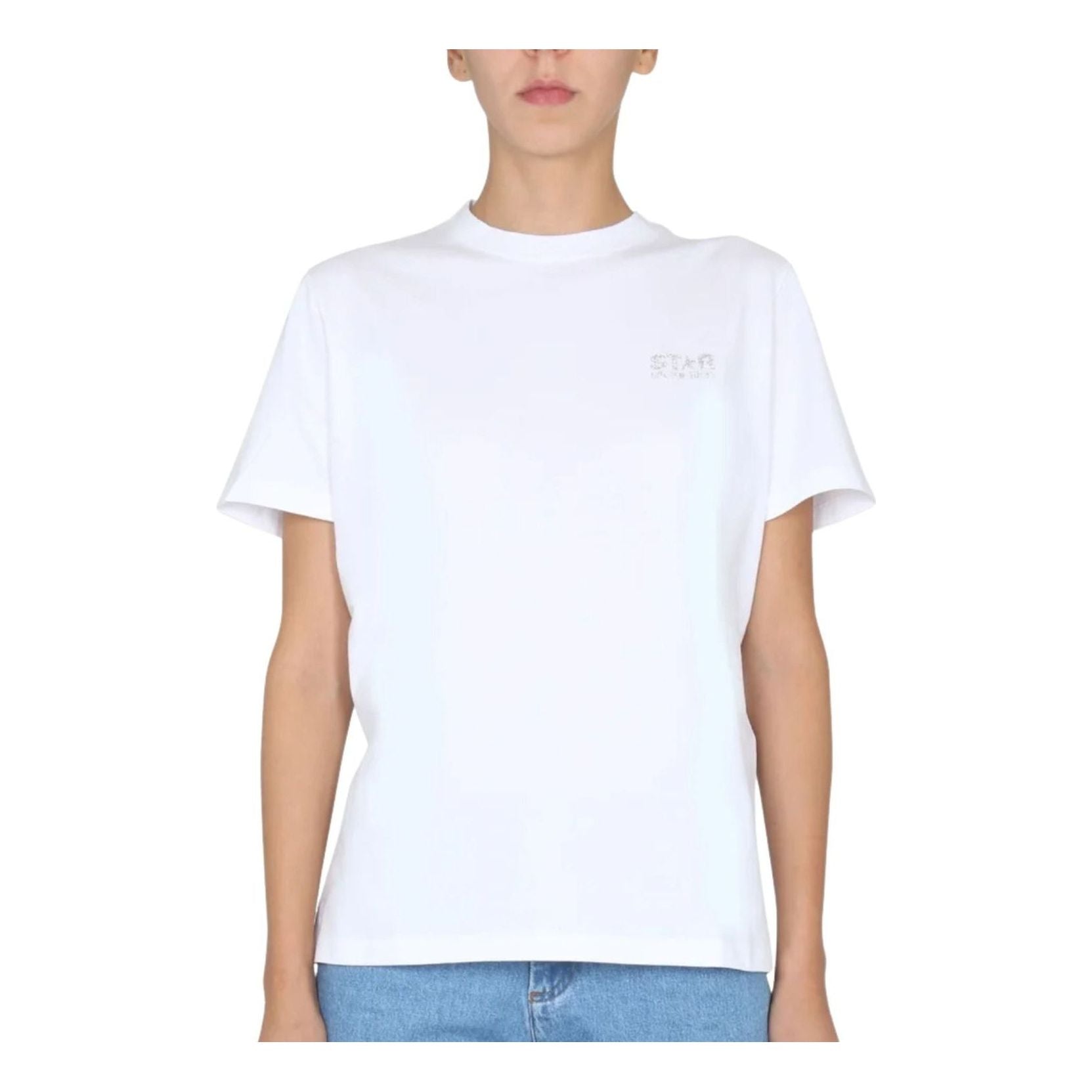 (WMNS) Golden Goose Short Sleeve T-Shirt 'White' GWP01220-P000594-80185