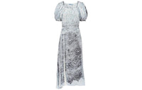 PRADA Short Sleeved Dresses Women's Cloudlet Gray