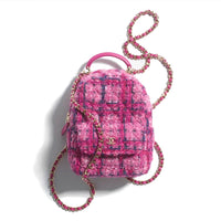 CHANEL Wool Backpack Women's Multicolor