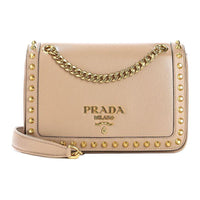 PRADA Calfskin Crossbody Bag Shoulder Bag Women's Pink