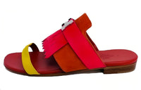 HERMES Carthage Stylish Sandals Women's Red