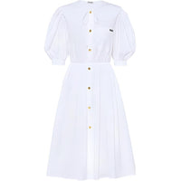 MIU MIU SS22 Short-Sleeved Dresses Women's White
