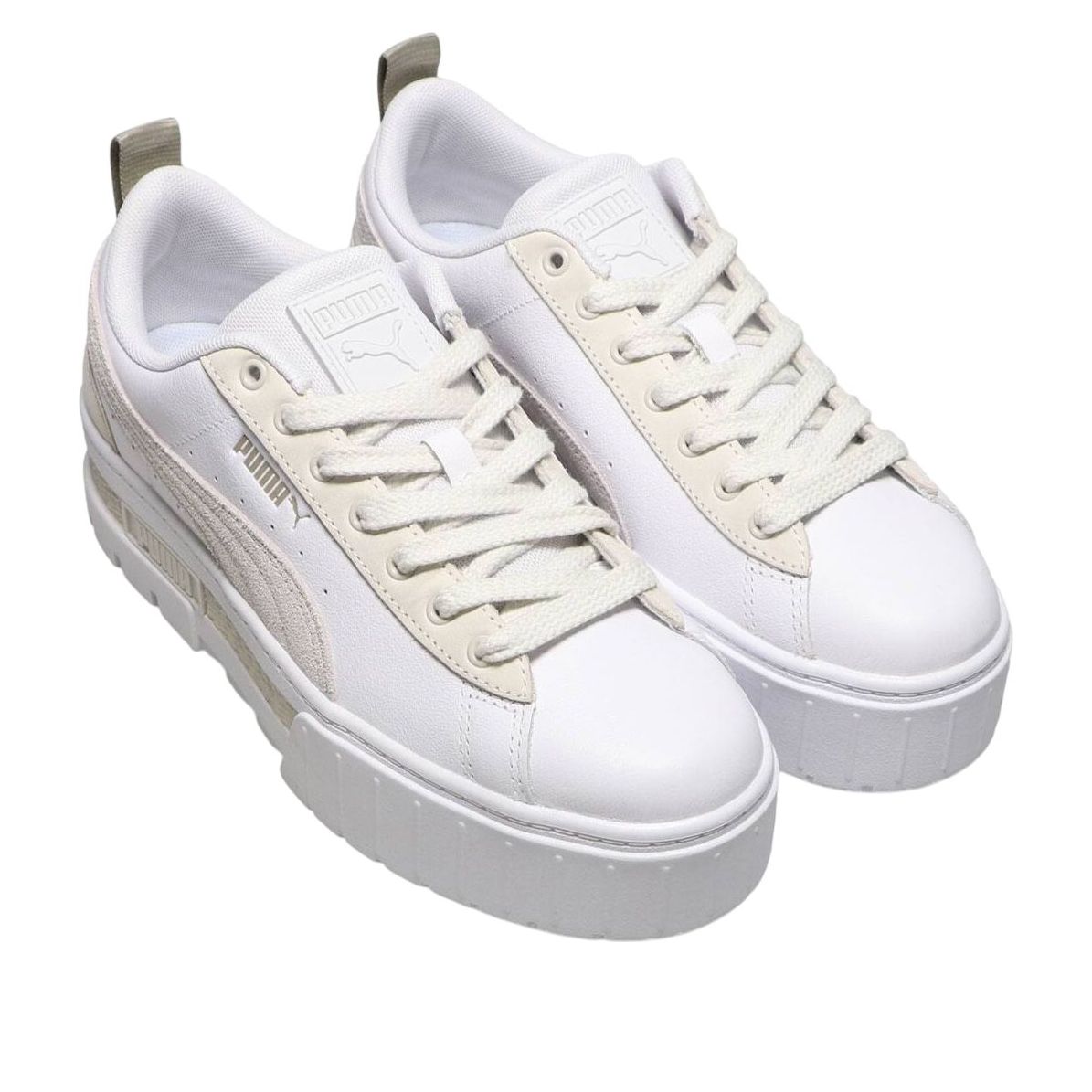 (WMNS) PUMA Mayze Premium 'White Grey' 389858-01