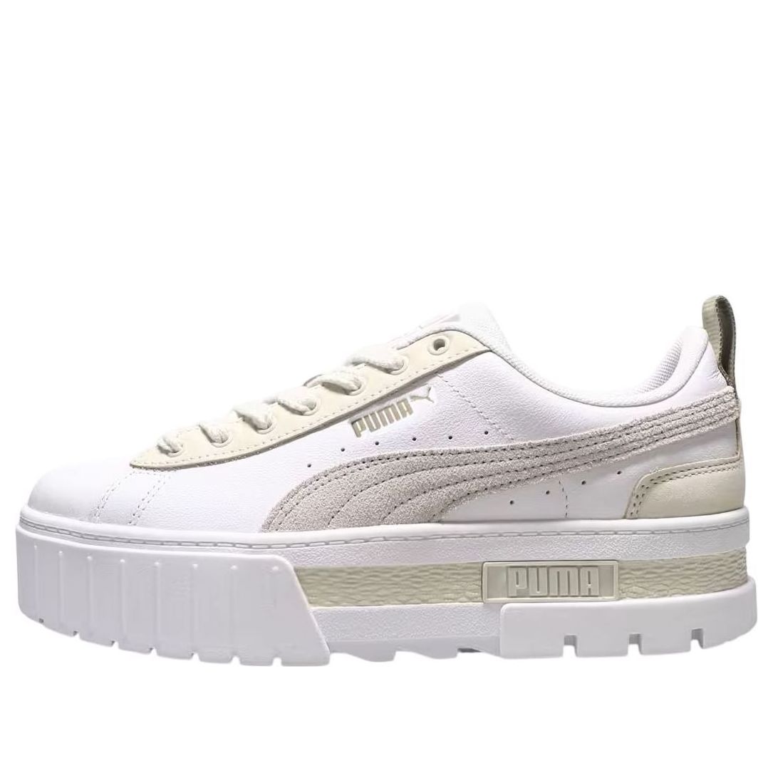 (WMNS) PUMA Mayze Premium 'White Grey' 389858-01