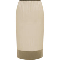 SAINT LAURENT SS24 Casual Long Skirts Women's Beige