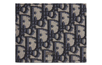 DIOR Cow Leather Coin Purse Card Holder, Wallet Men's Beige/Black