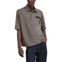 HERMES FW24 Polo Shirt Men's Gray