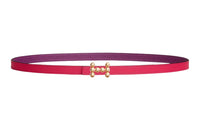 HERMES Leather Belts Women's Pink