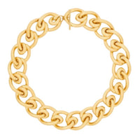 SAINT LAURENT Brass Necklaces Women's Gold