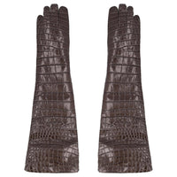 MIU MIU Calfskin Gloves Women's Brown