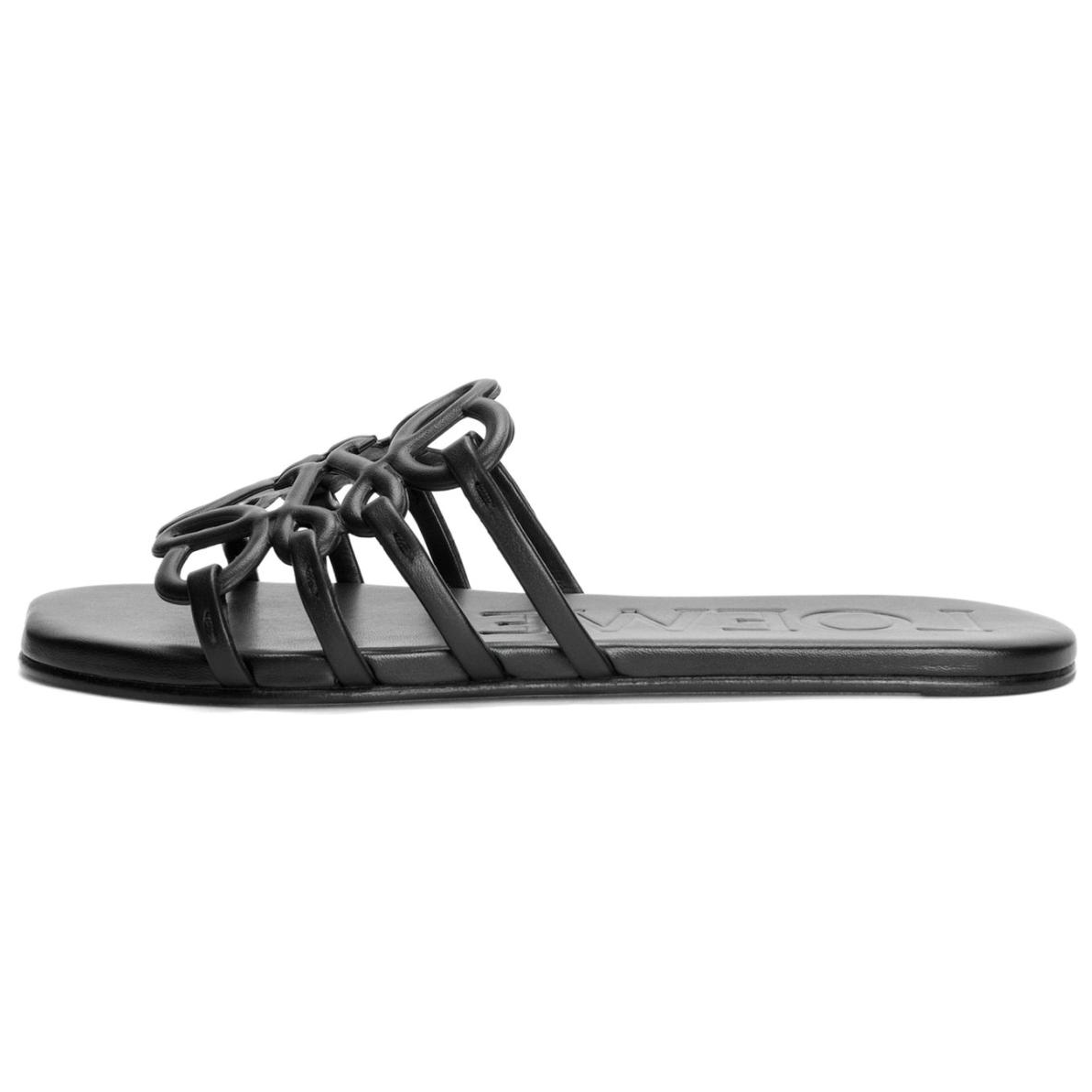 LOEWE Petal Slide Slippers Women's Black