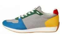 HERMES Escape Low-Top Casual Shoes Men's Gray Blue Yellow