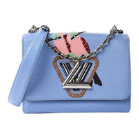 LOUIS VUITTON EPI Leather Patchwork Calfskin Crossbody Bag Shoulder Bag Women's Blue