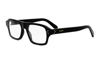 CELINE Acetate Rectangular Eyeglass Frames Men's Black