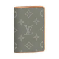 LOUIS VUITTON Canvas Wallet Men's Gray
