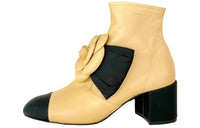 CHANEL Ankle Boots Women's Yellow