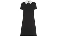 MIU MIU FW22 Short-Sleeved Dresses Women's Black