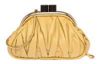 MIU MIU Soft Sheep Leather Handbag Shoulder Bags Women's Vanilla