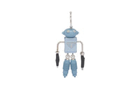 PRADA Saffiano Earrings Unisex Blue