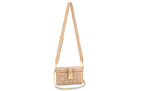LOUIS VUITTON Pochette Troca Damier Quilt Cashmere Beige