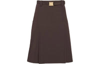 MIU MIU Casual Long Skirts Women's Khaki