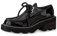 LOUIS VUITTON Beaubourg Platform Shoes Women's Black