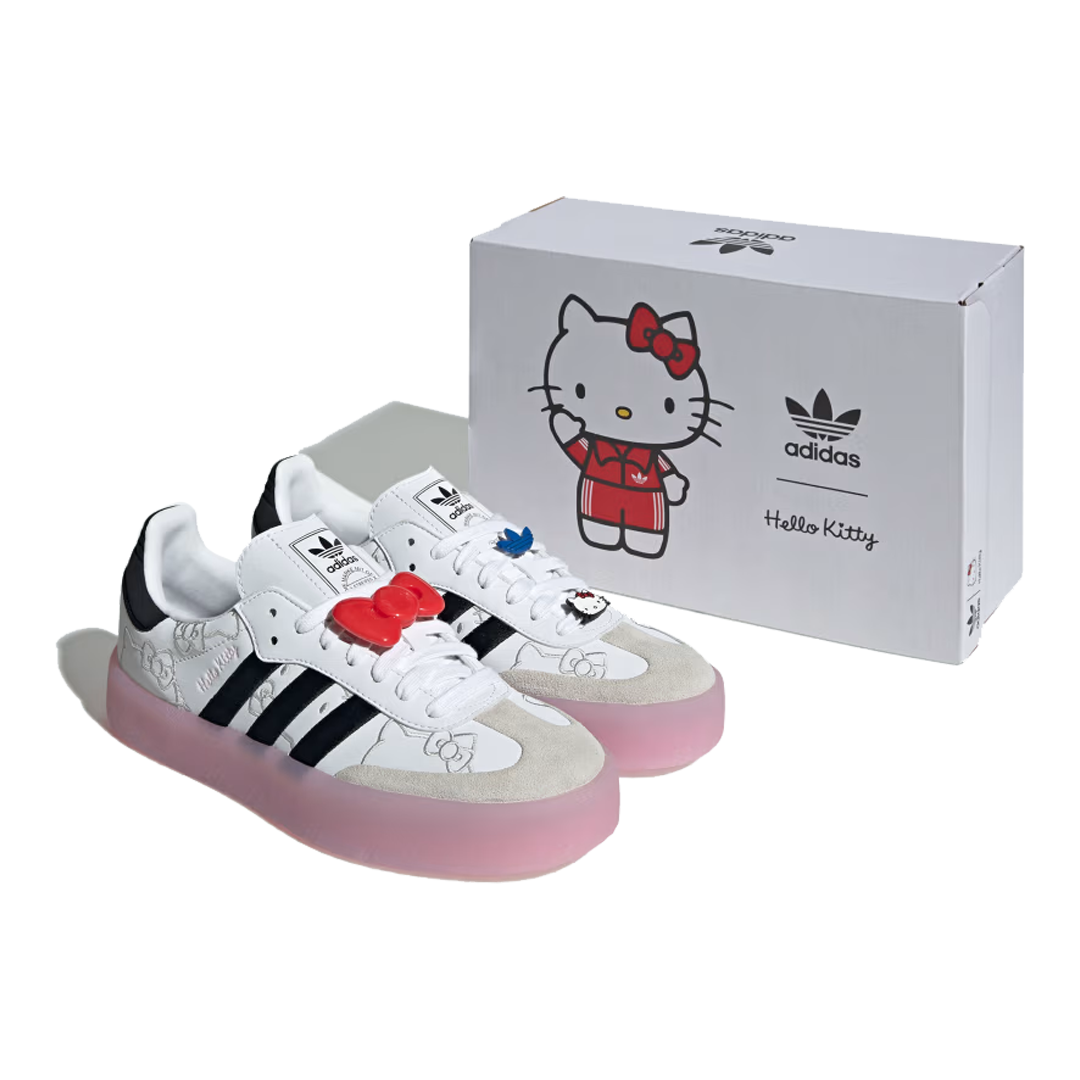 (WMNS) adidas x Hello Kitty Sambae 'White Black Clear Pink' IG4450