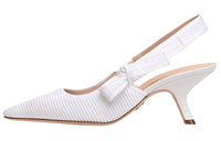 DIOR J'Adior Irregular Heel High Heels 6.5cm Women's White
