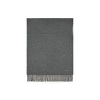 HERMES Cashmere Knit Scarves Women's Gray