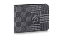 LOUIS VUITTON Multiple Coated Canvas Card Holder Wallet Regular Men's Gray Ink