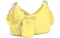 PRADA Nylon 3-in-1 Shoulder Bag Handbag Shoulder Bag Women's Lemon