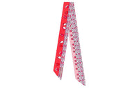 HERMES Silk Scarves Women's Red Pink