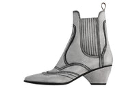 LOUIS VUITTON Trinity Ankle-Length Chelsea Boots 5cm Women's Silver