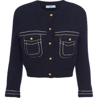 PRADA SS24 Knitwear Women's Marine Blue