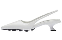 MIU MIU Irregular Heel High Heels 5.5cm Women's White