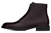 SAINT LAURENT Army Ankle Boots Men's Dark Red