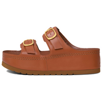 CELINE Slip Resistant Slide Slippers Women's Brown
